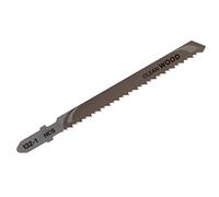 DeWalt DT2053-QZ - Hoja de sierra de calar HCS, longitud de 100 mm, paso de diente de 2,5 mm, para madera y laminados, hojas para corte sin astillas, hasta 40 mm de espesor