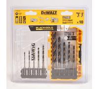 DEWALT DT20620-QZ Hss-G Metall-Spiralbohrer-Set 10-tlg. Hex Shank 6.4mm 1/4"