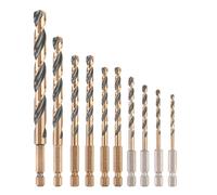 DeWalt Set de brocas para metal DT20620-QZ HSS-G 10 piezas vástago hex 6,4 mm (1/4")