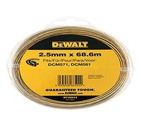 Dewalt DT20652-QZ Bobina de Hilo 2,5mm x 68,6m para desbrozadoras DCM571, amarillo
