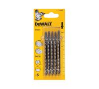 DeWalt DT2075-QZ - Hoja de sierra de calar HCS, longitud: 100 mm, paso de diente: 4 mm, para cortes mu y rectos rápidos en madera y aglomerado de hasta 60 mm de espesor (hoja extragruesa)