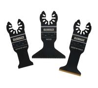 Dewalt DT20760 Juego de cuchillas oscilantes, 3 piezas, ideal para cortes rápidos en madera, plástico y placas de yeso