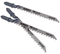 DeWalt DT2218-QZ - Hoja de sierra de calar XPC, long: 100mm, hoja bi-metal para cortes precisos en madera, aglomerado, contrachapado, laminado y plástico hasta 60mm de espesor, Arándano