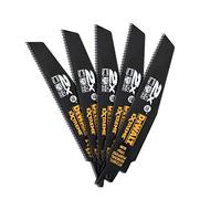 DeWalt DT2301L-QZ DT2301L-QZ-Hoja de Sierra Sable bi-Metal Extreme 2X de demolición, Longitud: 152mm, Paso de Diente: 1mm para Uso General, 0 W, 0 V, Arándano