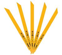 DeWalt DT2355-QZ - Hoja de sierra sable bi-metal, longitud de 305 mm, paso de diente de 1,8-2,5 mm, para metal duro, goma, fibra de vidrio o acero angulado