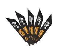 Hoja de sierra bimetálica DeWALT de 152 mm para corte rápido de metales, accesorios, tuberías y perfiles - diente alterno (5 piezas) DT2407L