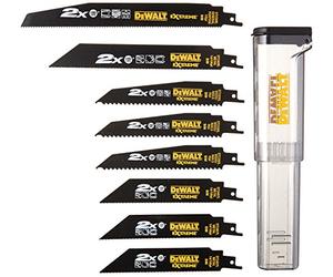 DeWalt DT2443L-QZ - Juego de 8 hojas de sierra sable 2X 3xDT2300L, 3xDT2407L, 1xDT2308L, 1xDT2408L