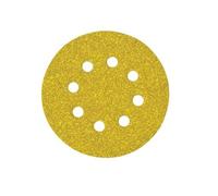 DeWalt DT3116-QZ - Pack de 25 discos de lija (125 mm, grano 180, con velcro de acoplamiento rápido y 8 orificios perforados)