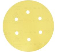 DeWalt DT3127-QZ - Discos de lija de 150 mm y grano 240, con velcro de acoplamiento rápido y 6 orificos perforados