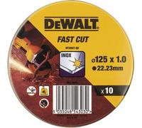 DeWalt DT3507-QZ Discos de corte abrasivos para amoladoras 125x1mm 10uds Acero