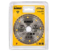 Disco de diamante turbo para corte en seco DeWALT 115 x 22,2 mm DT3702