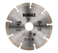 DeWalt DT3711-QZ - Disco de diamante para corte en seco con borde segmentado, 125 x 22,2 mm, para materiales de construcción