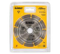 DeWalt DT3711-QZ - Disco de diamante para corte en seco con borde segmentado, 125 x 22,2 mm, para materiales de construcción