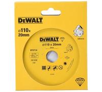 DeWalt DT3714-QZ - Disco de diamante para corte en seco y en húmedo de azulejo de cerámica, 110 x 20 mm