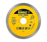DeWalt Disco de diamante DT3715-QZ Corte seco y húmedo para azulejo 110x20 mm Porcelana/Piedras