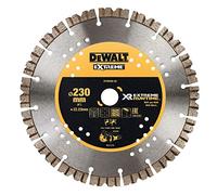DEWALT DT40260-QZ - Hoja de Diamante Extreme RUNTIME 230mm, para corte en hormigón, compatible con cortadora de hormigón de 54V, Velocidad de soplado 209 Km/h