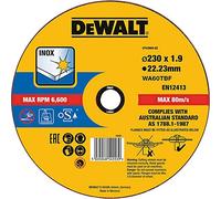 DeWalt Disco de corte plano DT43909-QZ Thin Cut INOX 230 x 1.9 x 22.23 mm óxido de aluminio