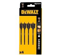 DeWalt DT4797-QZ, Juego de 4 fresas para madera, Dimensiones 20/22/25/32 mm, Mango de acero para una optima durabilidad y vida útil, Uso en madera dura y con clavos, blanda de construcción