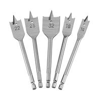 DEWALT DT4798-QZ - Juego de 5 fresas para madera, Dimensiones 14/18/22/25/32 mm, Uso en madera plana