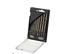 DEWALT DT5935-QZ - Juego de brocas de metal Extreme Kobalt de 10 piezas (1-10mm, para acero de alta aleación y metal, con mango antideslizante y punta "No-Walk", incluye estuche de almacenamiento).