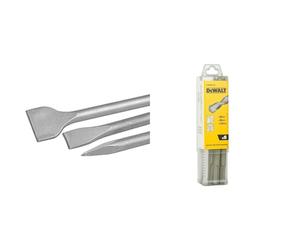 Dewalt Dt60330-Qz Dt60330-Qz-Juego Sds-Plus: Puntero 250Mm 20X250Mm +Cincel Plano 40X250Mm, Plateado + Dt60302-Qz Dt60302-Qz-Juego De 6 Brocas Sds-Plus 2 Uds Ø 6,8,10Mm X160Mm, 0 W, 0 V