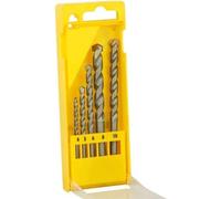 DeWalt DT6952-QZ - Juego de 5 Brocas para Piedra en Cassette de Plástico Diámetro 4, 5, 6, 8, 10 mm, 0 W, 0 V, Acero Inoxidable