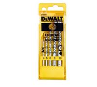 DeWALT Juego de 5 brocas para piedra DT6956-QZ, vástago de 3 caras, cassette plástico 4/5/6/8/10 mm