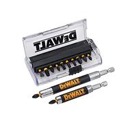 DeWalt Juego de puntas DT70512T-QZ 14 piezas 25 mm torsión mayor torque 2 adaptadores en estuche