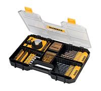 DEWALT DT71569-QZ - Juego TSTAK de 100 piezas para taladrar y atornillar en mampostería, metal y madera, Puntas, Brocas y Accesorios en Estuche Tough Case