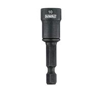 DeWalt Llave de vaso hexagonal DT7466-QZ 10 mm magnética para impacto, limpieza fácil, Plata