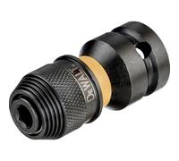 DeWalt DT7508-QZ - Adaptador para Llaves de Vaso de Impacto de 1/2" a 1/4", Amarillo/Negro, 5.1 cm