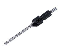 DeWalt DT7607-XJ - Broca Piloto y Avellanador de 4 Cortes de 6 mm - Sistema "Flip & Drive" No 12, Color Gris