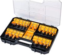 DeWalt DT90017-QZ Juego de fresas para fresar eje 8 mm 22 piezas