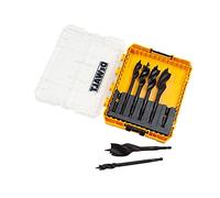 DeWalt DT90238-QZ DT90238-QZ-Juego de Brocas de Triple Flauta ext 152mm (13mm, 16mm 20mm, 22mm, 25mm, 32mm), Schwarz/Gelb