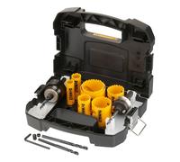 DEWALT Juego de sierras de corona bimetálicas EXTREME, 11 piezas (7 sierras de corona, 2 mandriles y 2 brocas piloto), DT90355-QZ