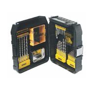 DeWalt DT9283-QZ - Juego de 69 piezas con SDS EXTREME DEWALT® (6x110,6x160x2,8x160x2,10x160), EXTREME DEWALT® 2 para Metal (1.5,2,2.5,3,3.5,4,4.5,5,5.5,6,6.5,7mm), EXTREME DEWALT® para Piedra (4,5,6x2,8x2 mm). puntas para atornillar: 50mm Pz2, Ph2, Pl5.5, Pl6.5, 25mm Ph1, Ph2x2, Ph3, Pz1, Pz2x3, Pz3, T15, T20x22, T25x3, T30, T40, portapuntas magnético y guía telescópica