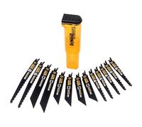 DeWalt DT99550-QZ - Juego de 13 Hojas de Sierra Sable Bi-Metal XR EXTREME RUNTIME; 5x DT99554 152mm, 2x DT99555 230mm,4x DT99553 152mm,2x DT99552 203mm ideales para cortes en Madera y Metal, Arándano