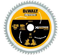 DeWalt DT99570-QZ - Hojas para sierra circular estacionaria XR Extreme Runtime, 216 x 30 mm 60D 7º
