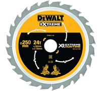DeWalt DT99571-QZ - Hojas para sierra circular estacionaria XR Extreme Runtime, 250 x 30 mm 24D 7º