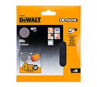 DeWalt DTM3103-QZ - Disco de lija de malla de 125 mm, grano 80, para usar con todo tipo de lijadora rotorbital