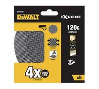 DeWalt DTM3105-QZ - Disco de lija de malla de 125 mm, grano 120, para usar con todo tipo de lijadora rotorbital