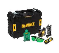 DEWALT DW0887100-1 Nivel Láser autonivelante VERDE de 2 líneas en cruz (horizontal y vertical) + Medidor láser de distancias con alcance de 30m para uso diario