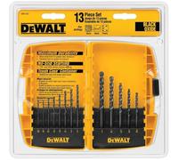 DEWALT DW1163 13 Piece Black Oxide Split Point Twist Drill Bit Assortment