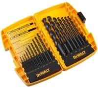 DEWALT DW1167 Surtido de brocas helicoidales de punta dividida de óxido negro de 17 piezas