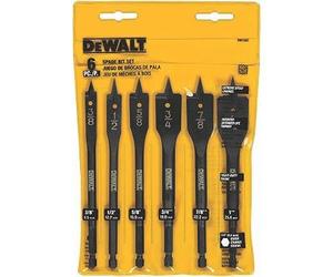 DEWALT DW1587 6 Bit 3/8-Inch to 1-Inch Spade Drill Bit Assortment