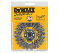 DEWALT DW4930 4-Inch by 5/8-Inch-11 Full Cable Twist Wire Wheel/Carbon Steel .020-Inch
