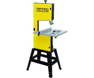 DeWalt DW876-QS - Sierra de Cinta 1.000 W, 1 Hp, 200 mm altura corte, mesa 500 x 500 mm, Amarillo/Negro