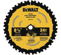 DEWALT DWA181424 Hoja de sierra circular de 24 dientes de 8-1/4 pulgadas