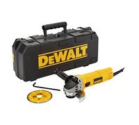 DeWalt DWE4156KD-QS - Mini-amoladora (115 mm, 900 W, 11800 rpm, arranque suave, bloqueo y re-arranque, con maletín y disco diamante)