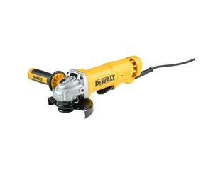 DEWALT DWE4233-QS - Mini-Amoladora 125 mm, Potencia de 1.400 W con Interruptor Hombre-Muerto, Empuñadura Lateral Antivibración, Diámetro Máx del Disco 125mm, 11500 rpm